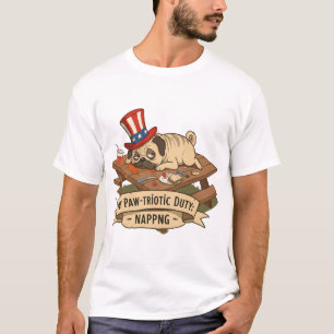 Mops som sover t shirt