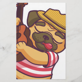 mops som spelar gitarr