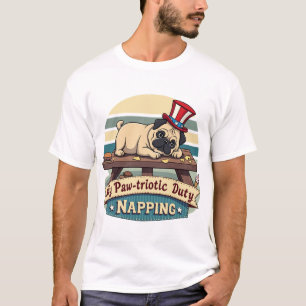 Mops sover t shirt