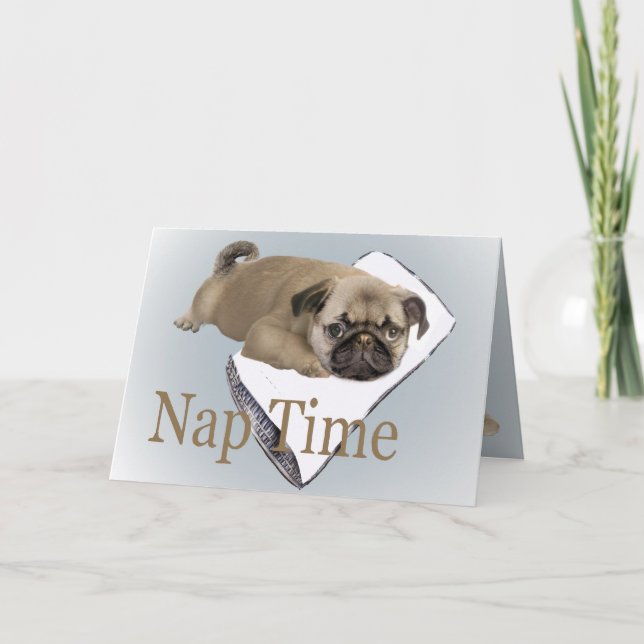 Mops ta sig en tupplur den Time inbjudan (Framsida)