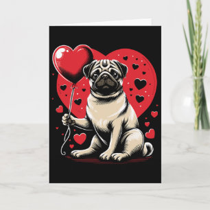 Mops Valentine Dag Hundägare Valentine Kort