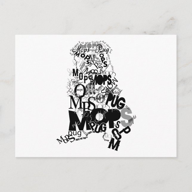 Mops Vykort (Framsida)