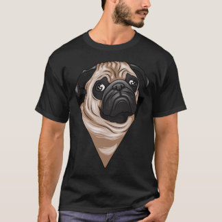 Mopsälskare, sött husdjur, bedårande vän t shirt