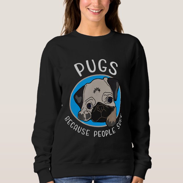 Mopsälskare T Shirt (Framsida)