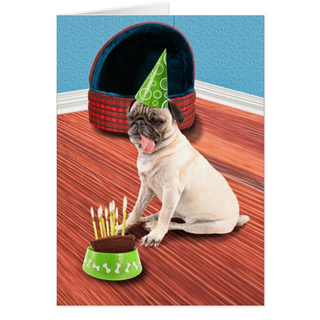 Mopsaning Hälsningskort (Framsidan)