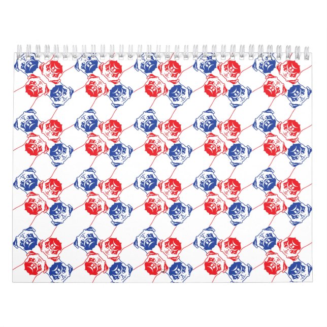 Mopsar överallt och överallt kalender (Omslag)