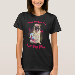 Mopsblomma Glad mors dag till den bästa hundmamman T Shirt