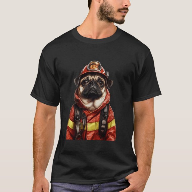 Mopsbrandman T Shirt (Framsida)