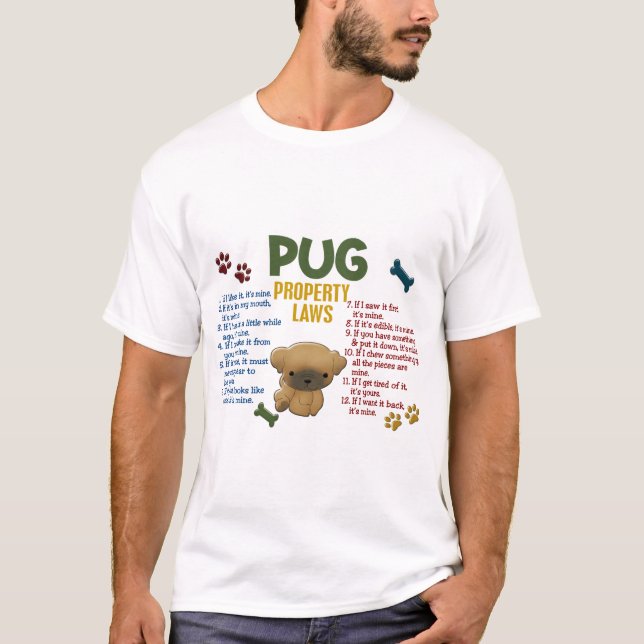 Mopsegendomlagar 4 tee shirt (Framsida)