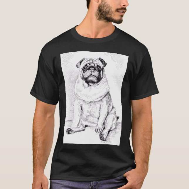 Mopsen T Shirt (Framsida)