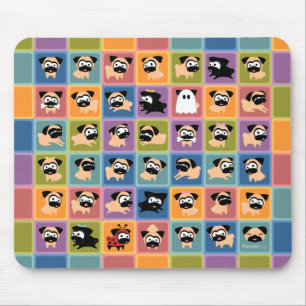 Mopsfärg kvadrerar Mousepad Musmatta