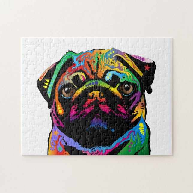 Mopshund Pussel (Horisontell)
