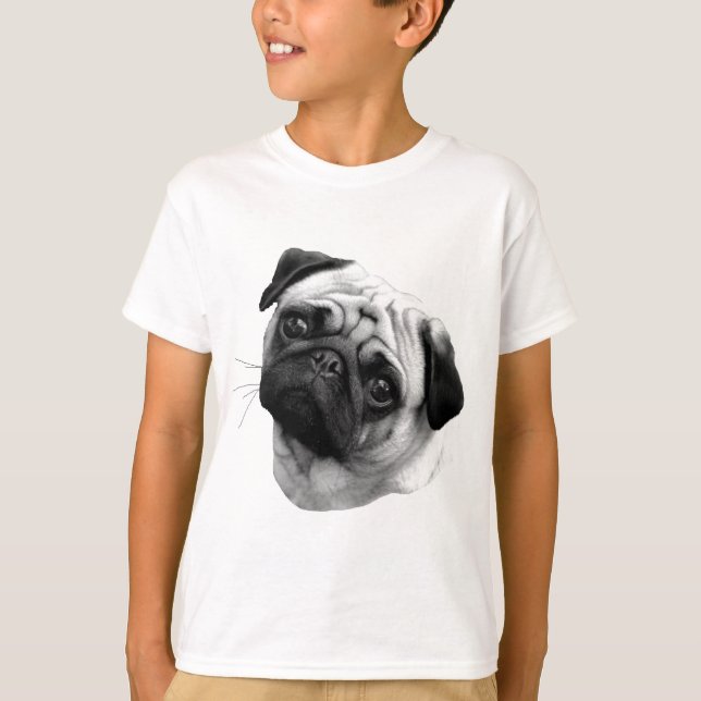Mopshund T-shirt (Framsida)
