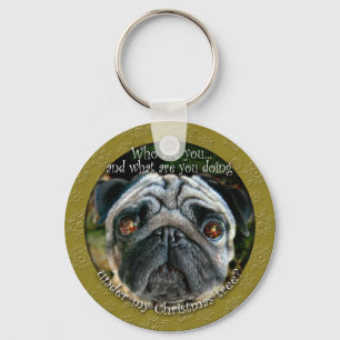 Mopsjul Keychain Nyckelring