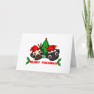 Mopsjulkort Helgkort