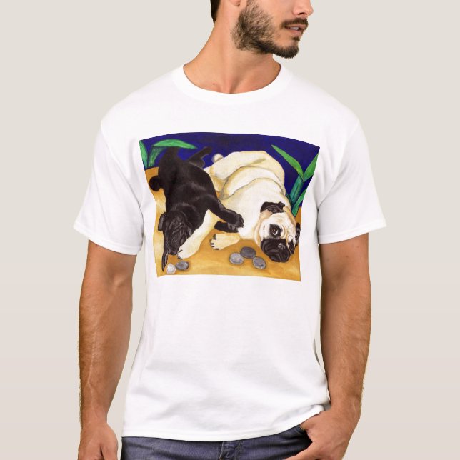 Mopslek T Shirt (Framsida)