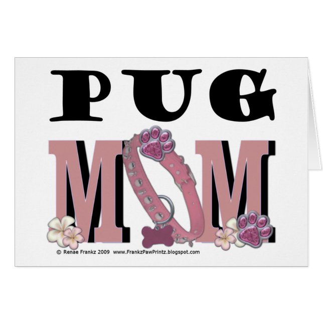 MopsMAMMA Hälsningskort (Framsidan Horizontal)
