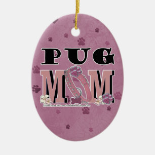 MopsMAMMA Julgransprydnad Keramik