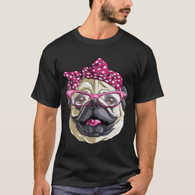 Mopsmamma T Shirt (Framsida)