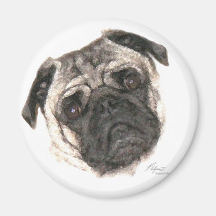 Mopsmuggmagnet Magnet