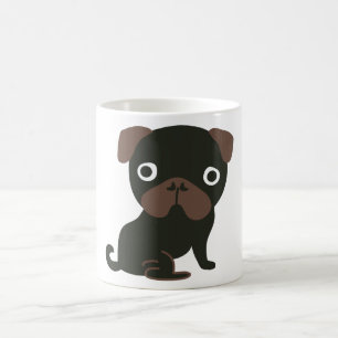 Mopsmuggsvart Kaffemugg