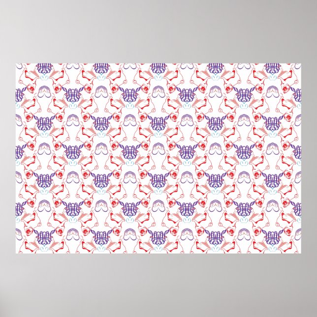 Mopsmuster Poster (Framsidan)