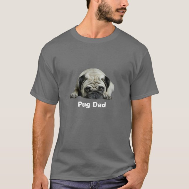MopspappaT-tröja Tee Shirt (Framsida)
