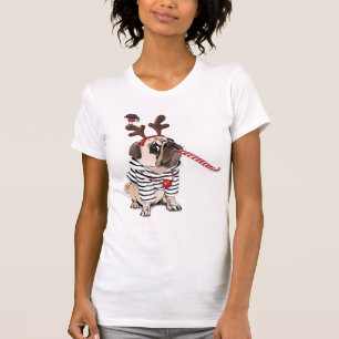 Mopsren för god jul t shirt
