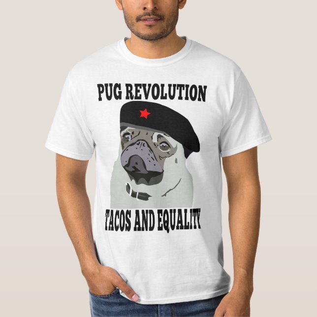 Mopsrevolution Tee Shirt (Framsida)