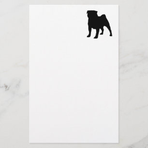 mopssilhouette brevpapper