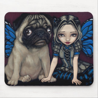"Mopsskälmskt naturväxen" Mousepad Musmatta