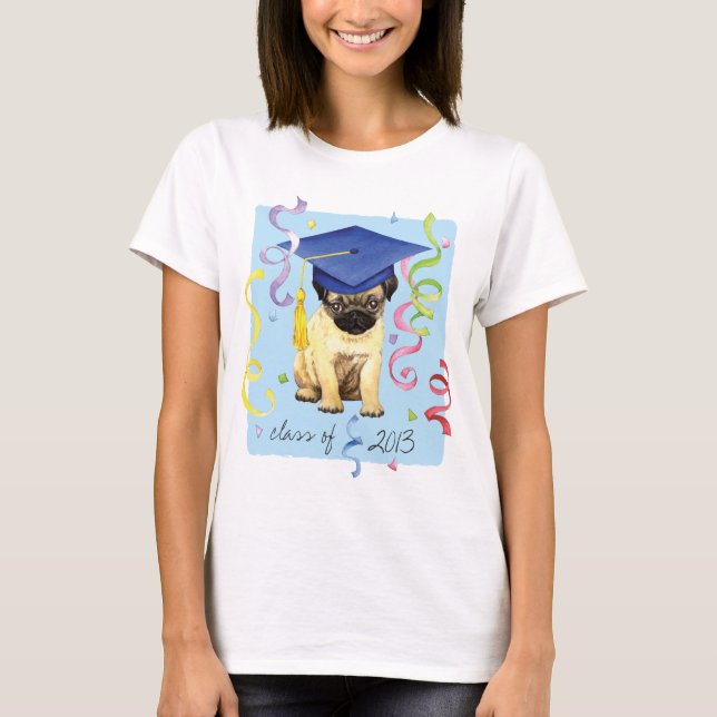 Mopsstudent Tee Shirt (Framsida)