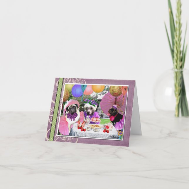 MopsTeaparty Kort (Framsida)