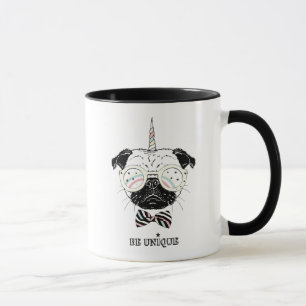 MopsUnicorn är unik Mugg