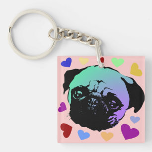 Mopsvalp Hund PopArt Retro Stil