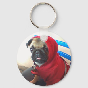 MopsvalpHoodie Keychain Nyckelring