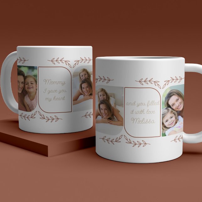 Mor 3 Lodrät Photo Loving Ord Feminine Kaffemugg (Skapare uppladdad)