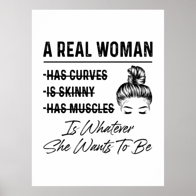 Mor A Real Woman Birthday Poster (Framsidan)