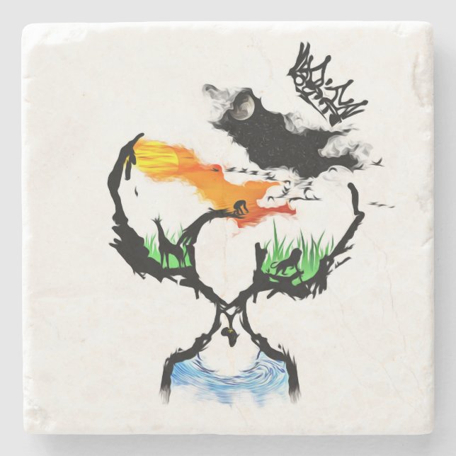 Mor Afrika Stenunderlägg (Framsidan)