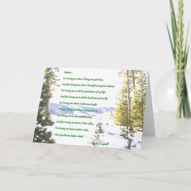 Mor älskar dig inte vilket gratulationskort kort (Framsida)