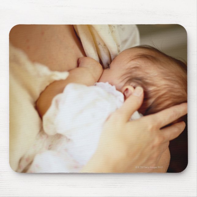 Mor ammar flicka (1-3 månader) musmatta (Framsidan)