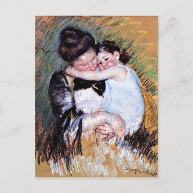 Mor and Child - Artwork by Mary Cassatt, 1900 Vykort (Framsida)