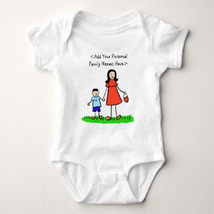 Mor and Son Anpassningsbar Family Mamma and Me Shi T-shirt