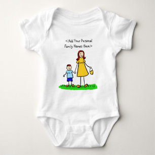 Mor and Son Anpassningsbar Family Mamma and Me Shi T-shirt