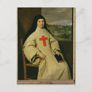 Mor Angelique Arnauld Abbess Vykort