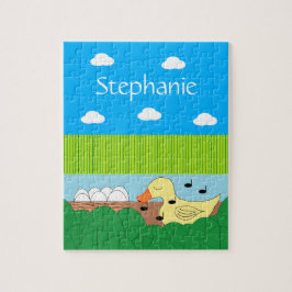 Mor Anka nära Vatten: Pussel