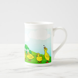 Mor Anka och Ducklings Benporslin Mugg