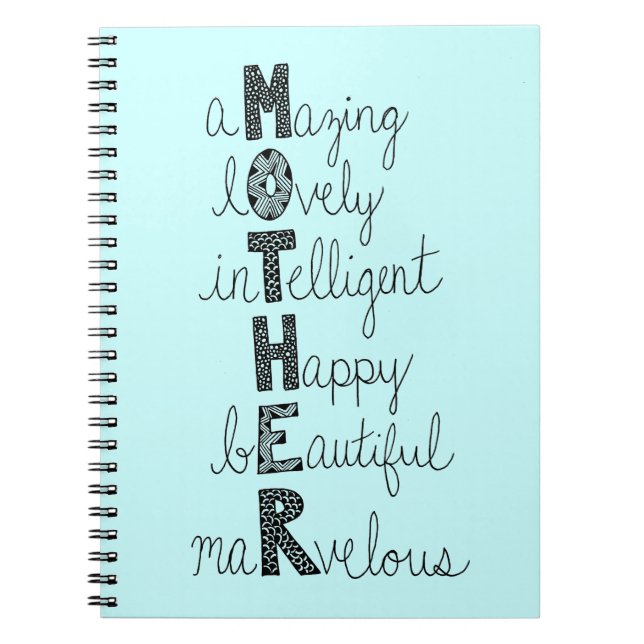 MOR ANTECKNINGSBOK MED SPIRAL (Framsidan)