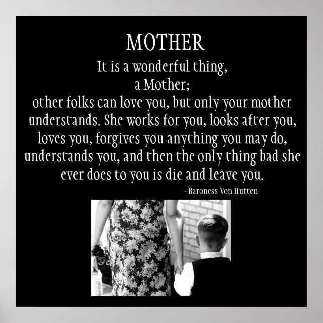 Mor är ett underbart Sak Poster (Framsidan)