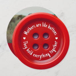 Mor är som knappar | MORS DAG Julkort